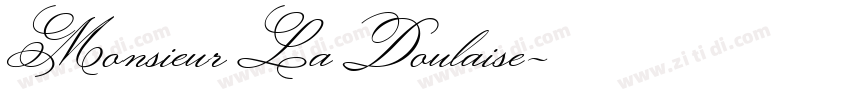 Monsieur La Doulaise字体转换